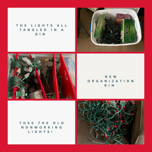 Untangling the Holiday Chaos: A Guide to Organizing  Christmas Lights in a Tangle-Free Bin